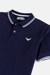 Tipping Collar Polo Shirt - Imperial Blue