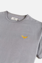 Gold Eagle Cotton T Shirt - Thunder Grey