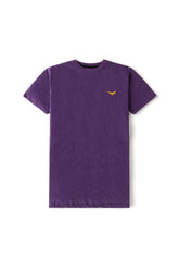 Gold Eagle Cotton T Shirt - Indigo