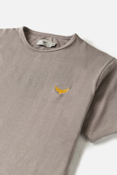 Gold Eagle Cotton T Shirt - Harbor Grey
