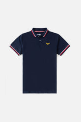 Tipping Collar Polo Shirt - British Navy
