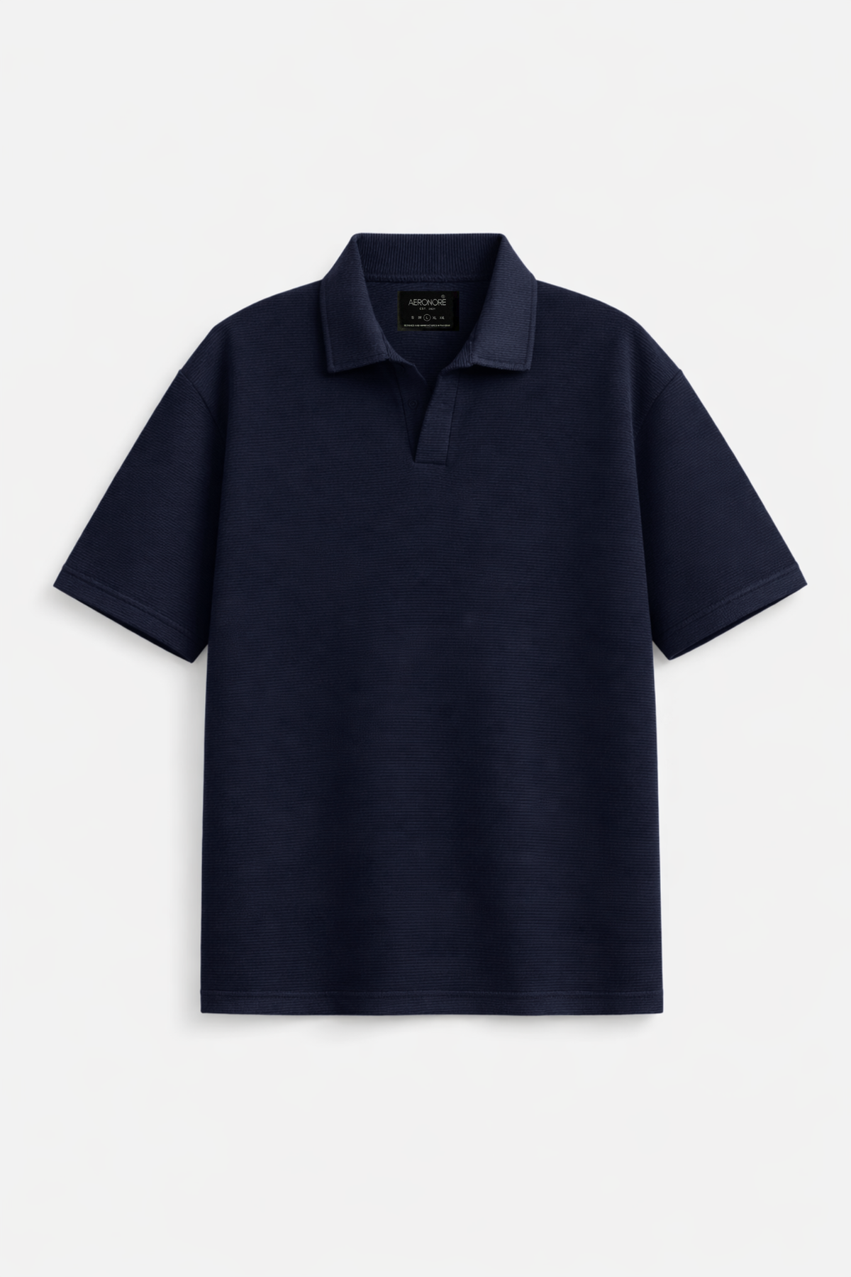 Oversized Ottoman Knitted Polo - Resolution Blue