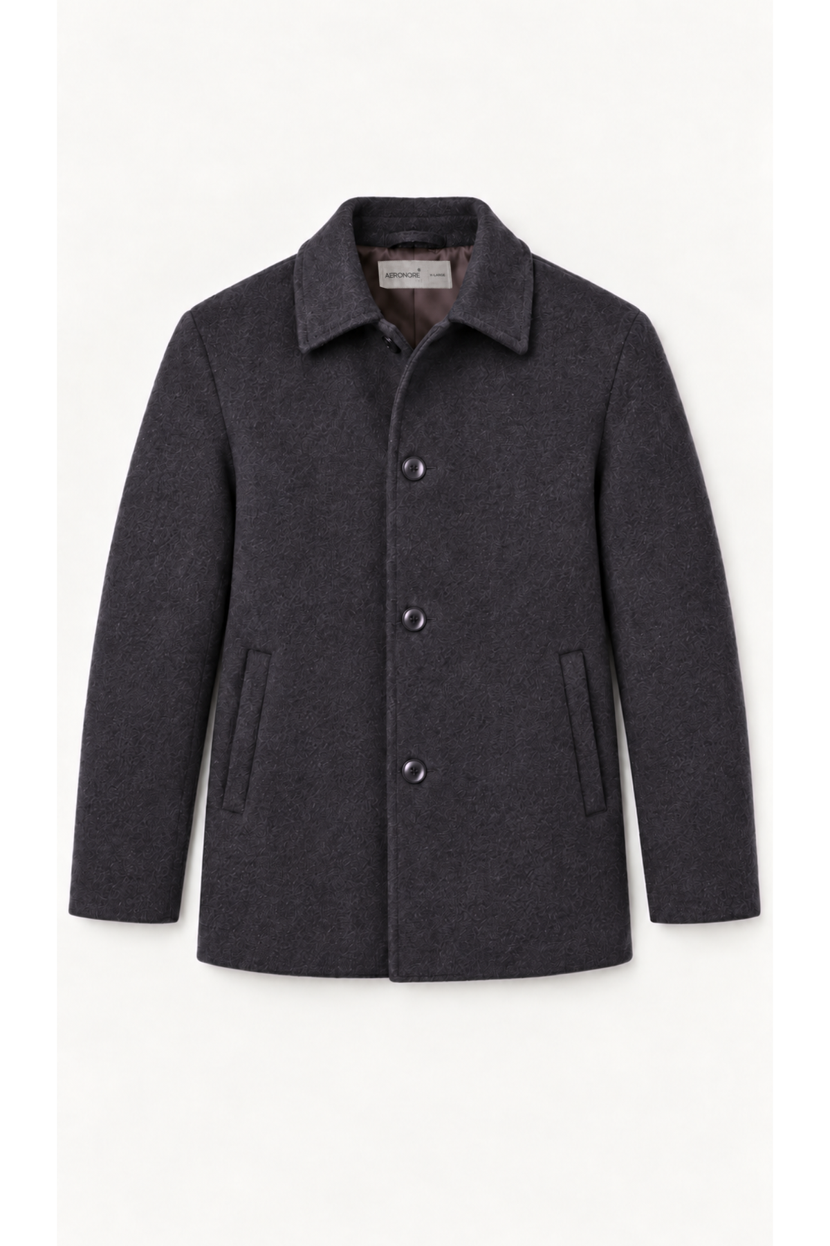 Hudson Pure Wool Car Coat – Charcoal Grey