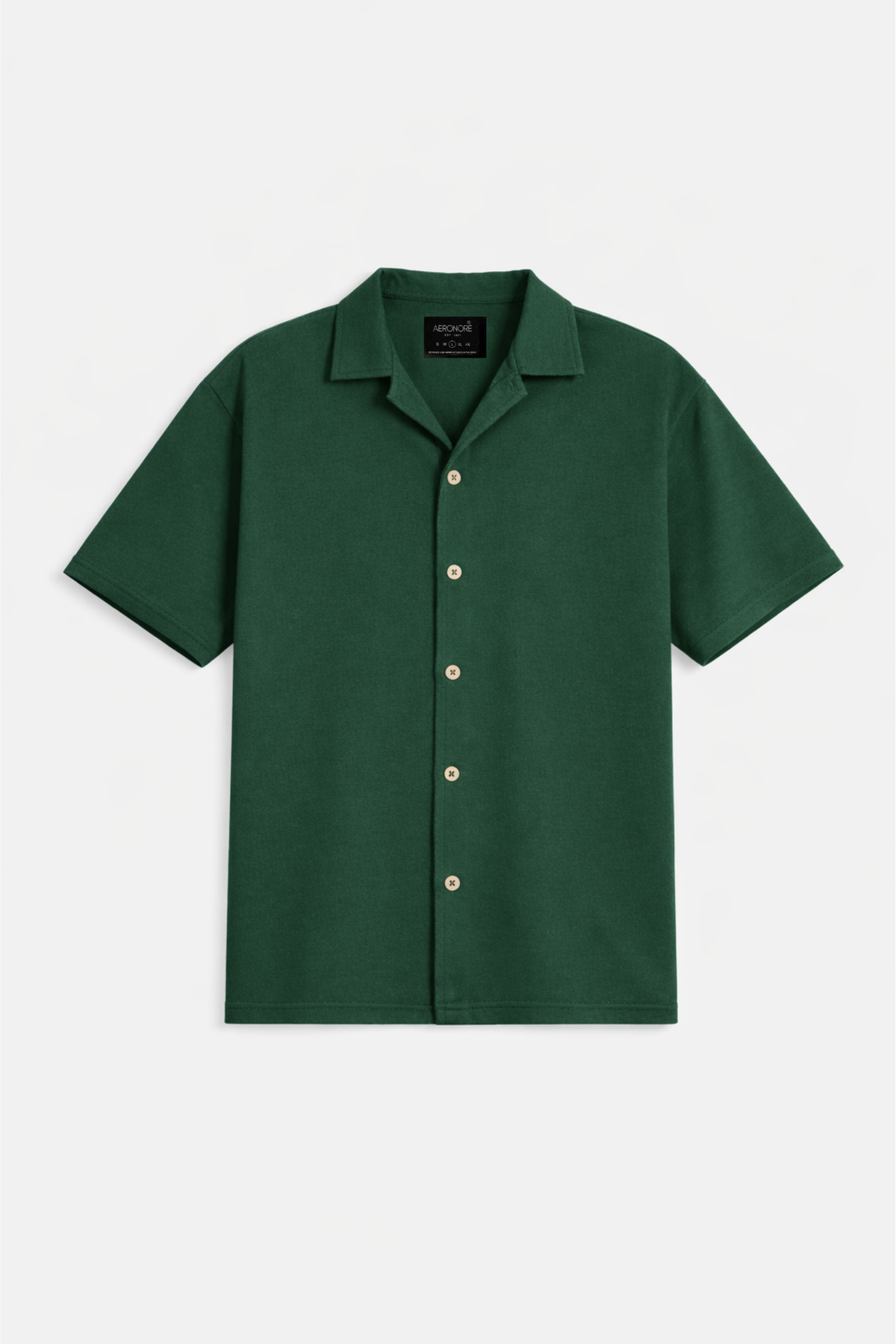 Cotton Pique Resort Collar Shirt - Sacramento
