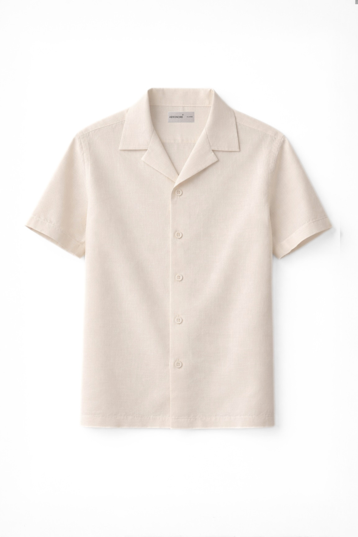 Irish Linen Cuban Shirt - Ivory