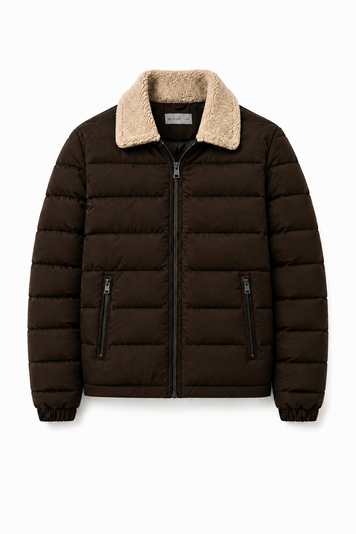 Sherpa Fur Puffer Jacket - British Tan
