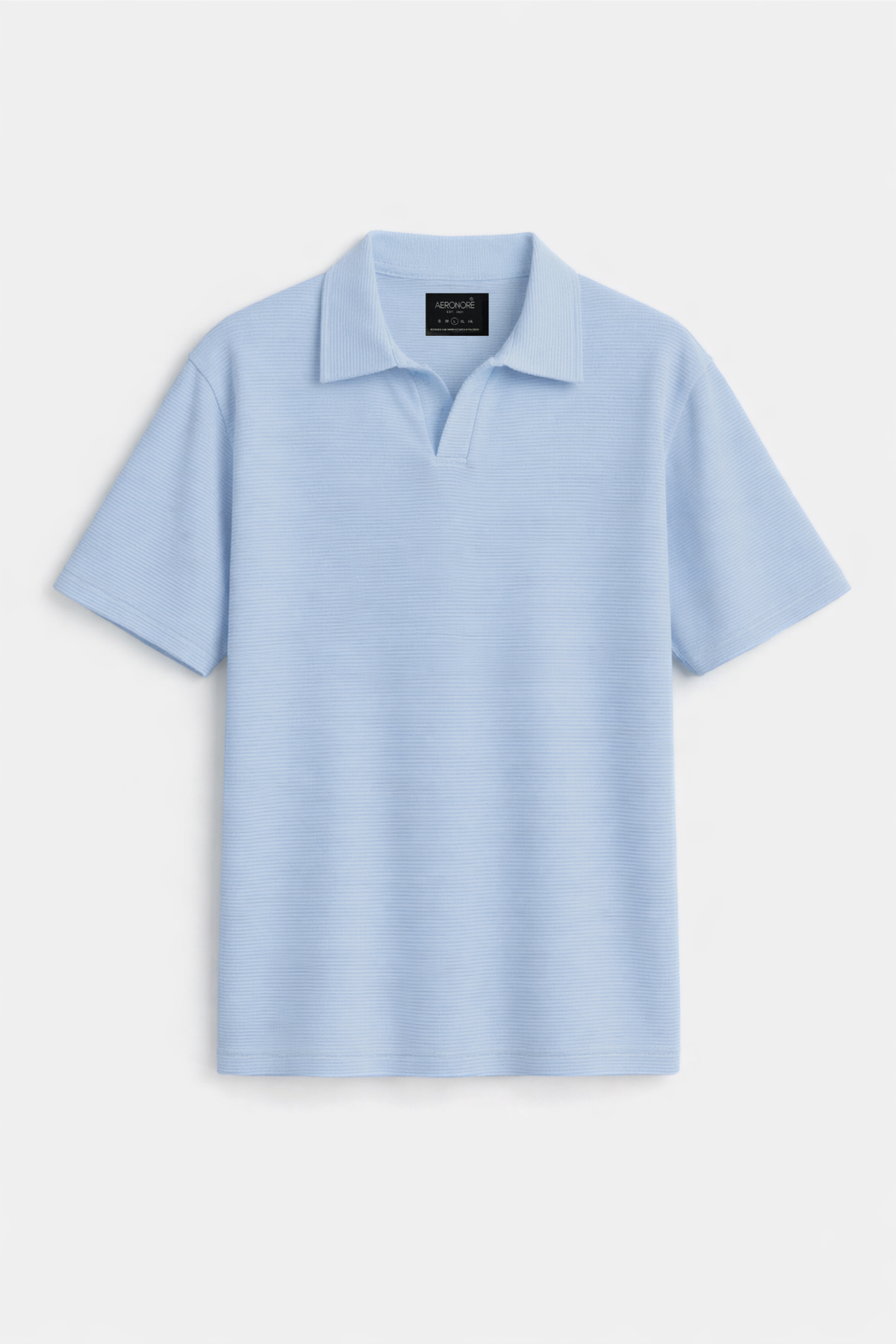 Ottoman Knitted Polo - Maya Blue