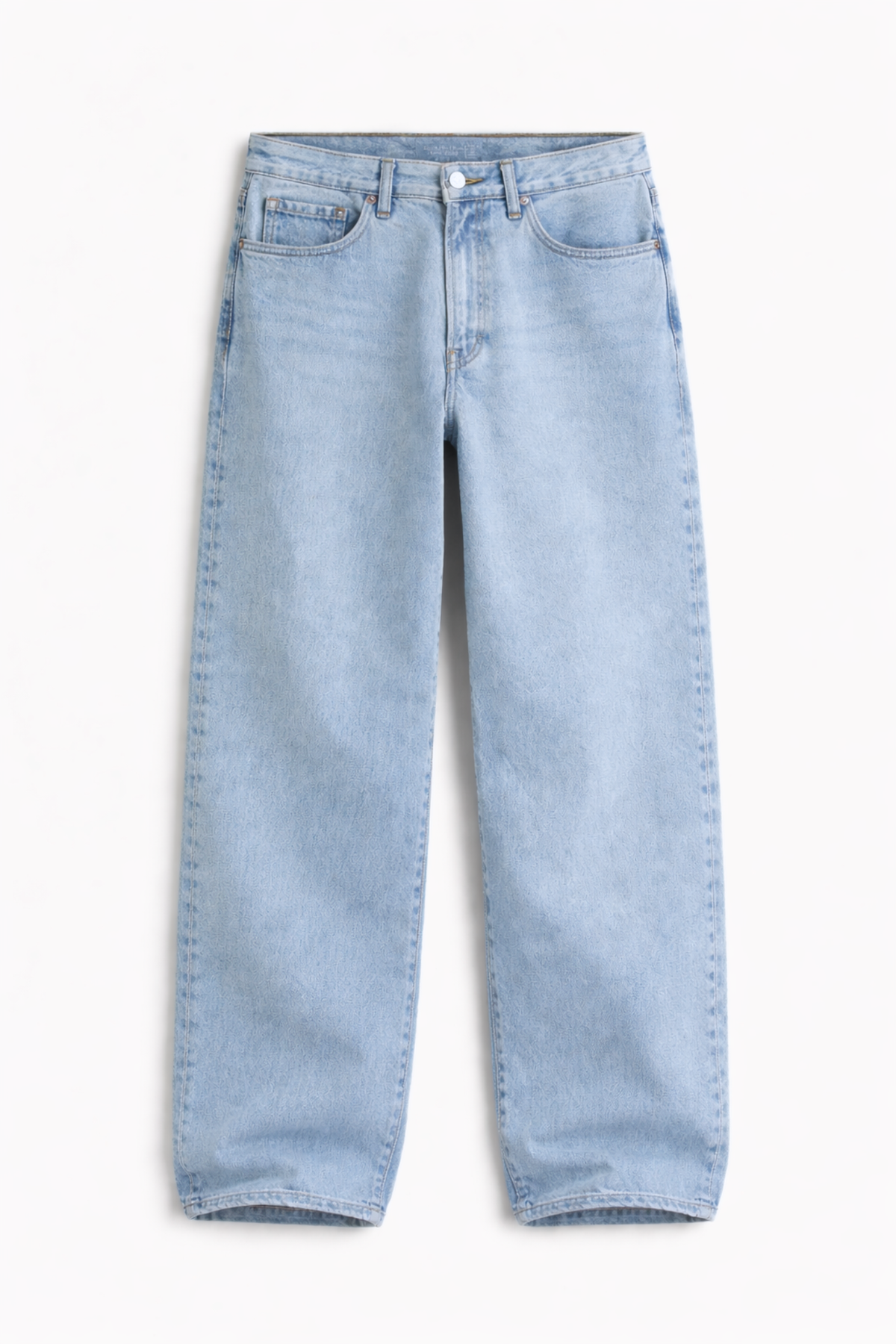 Straight Baggy Jeans – Ice Fade Blue