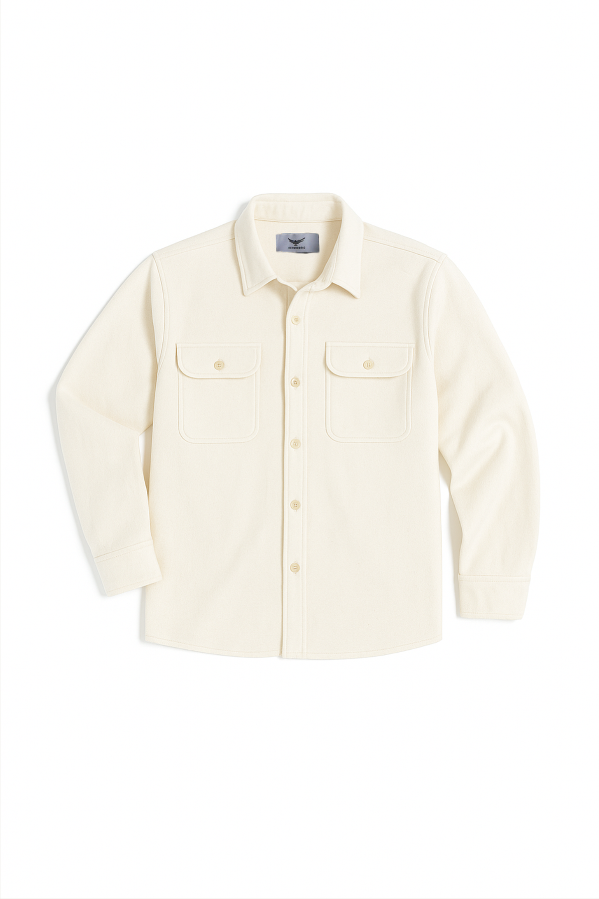 Double Pocket Overshirt - Ivory
