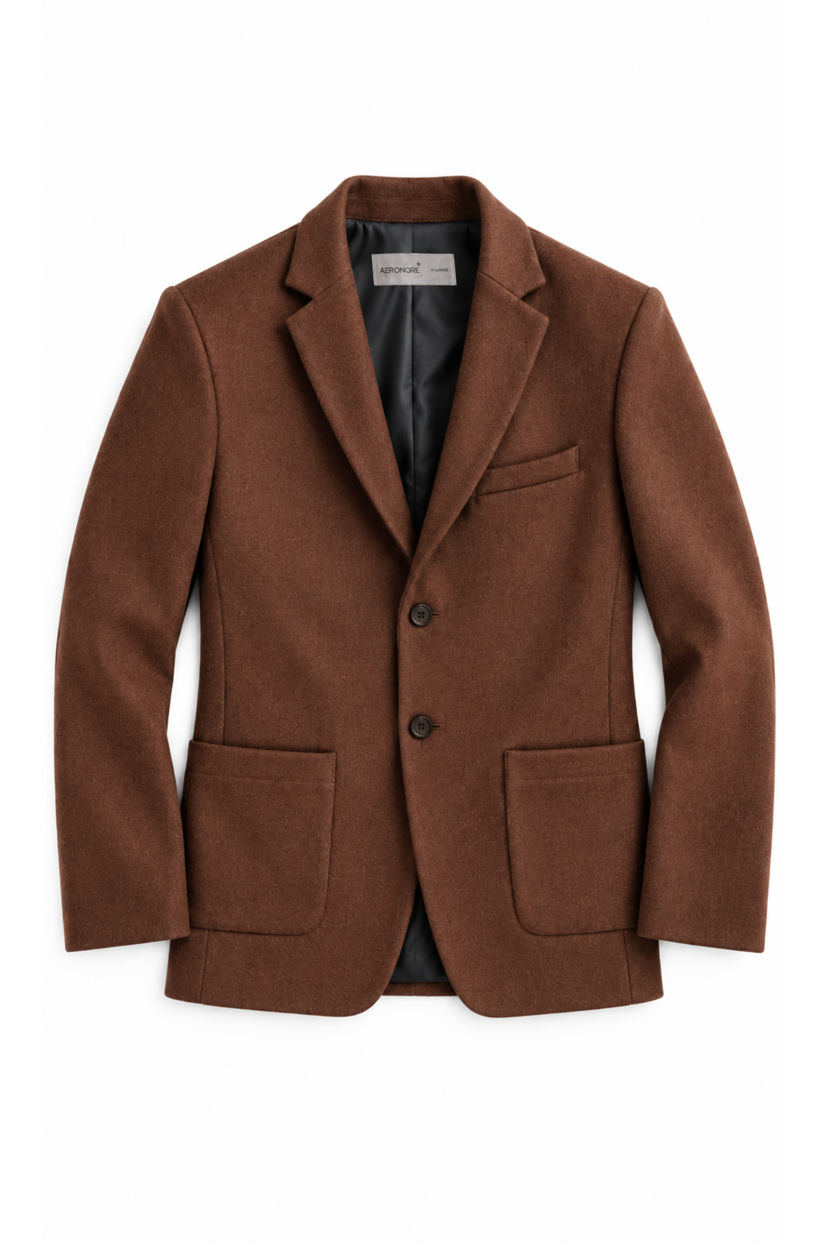 Ashford Pure Wool Tailored Jacket – Tobacco Brown