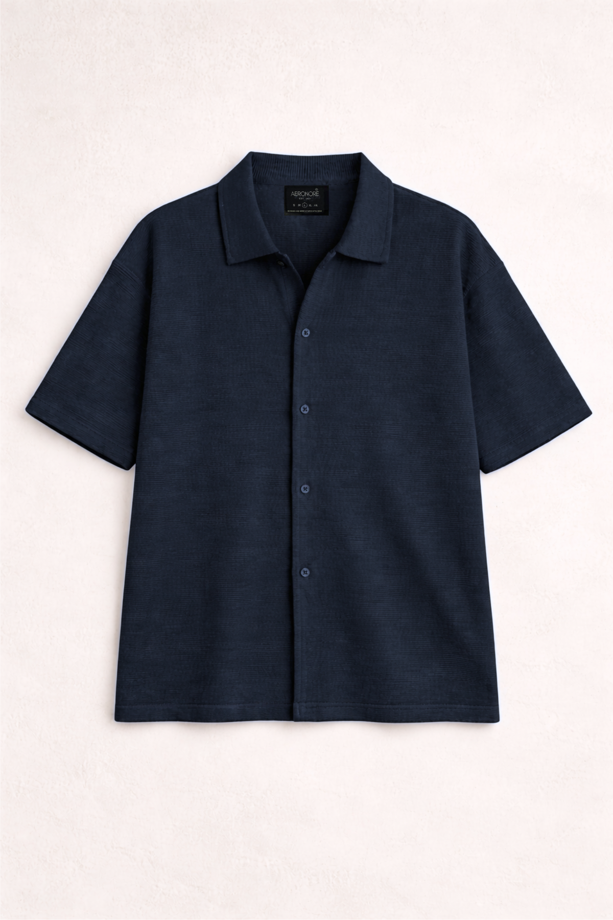 Ottoman Oversized Collar Shirt - Yale Blue