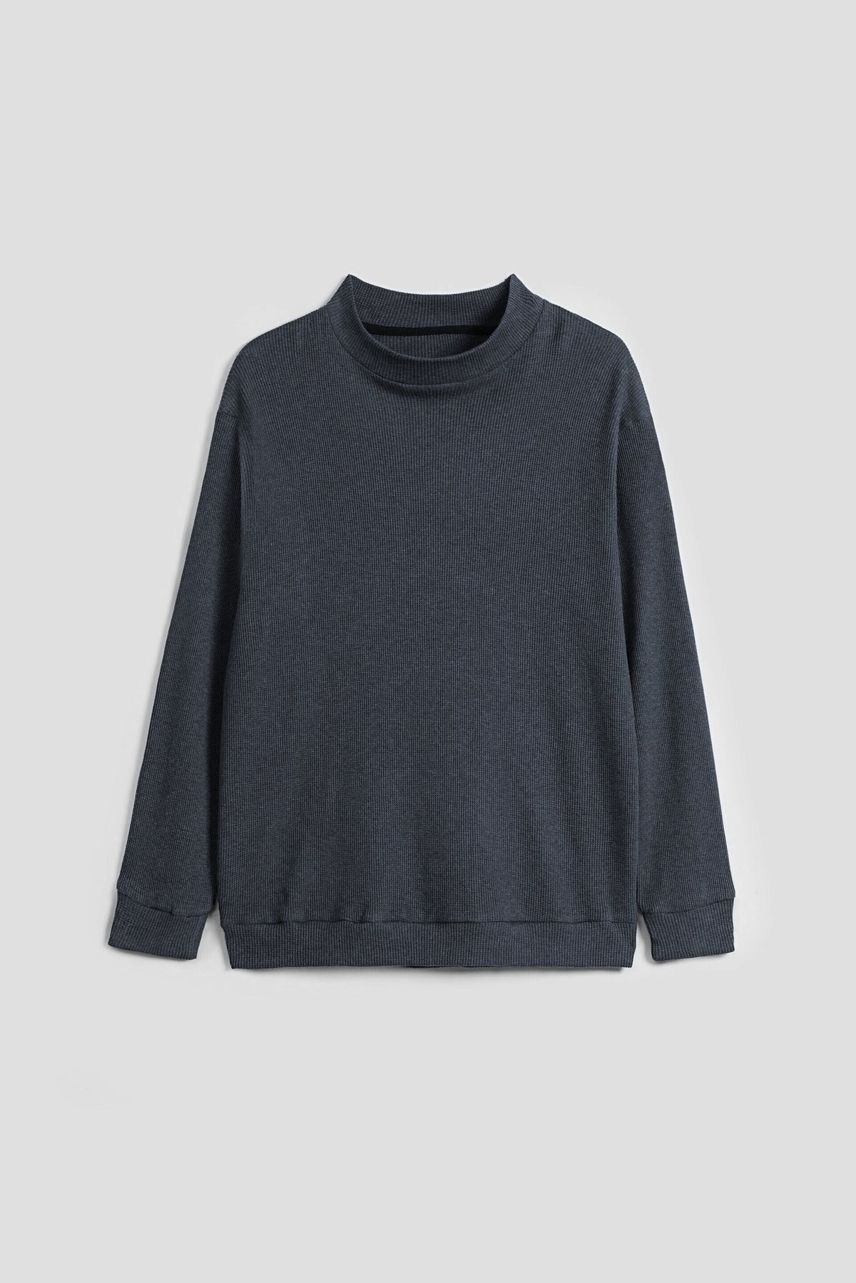 Oversized Waffle Shirt - Charcoal