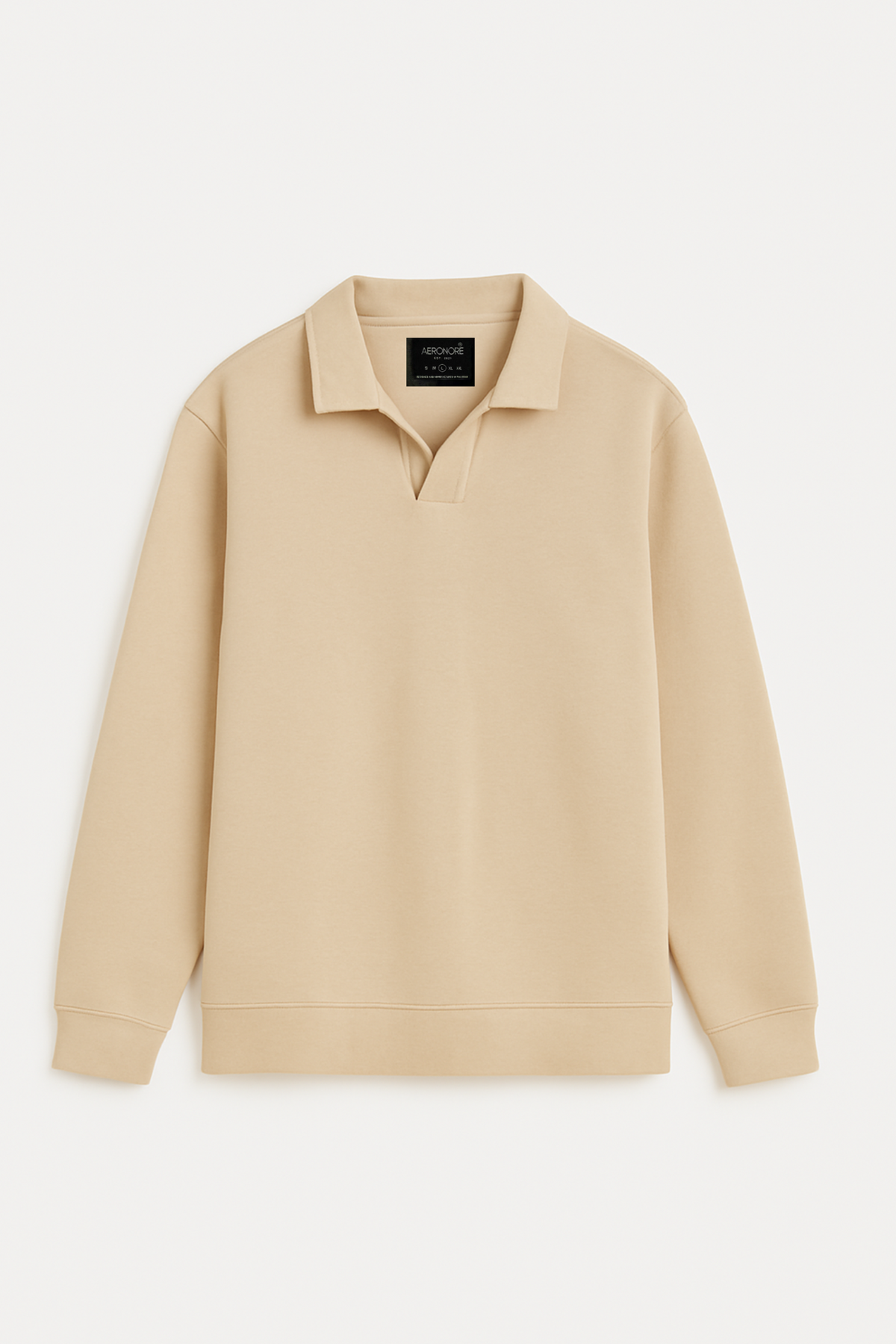 Oversized Knitted Full Polo - Dune