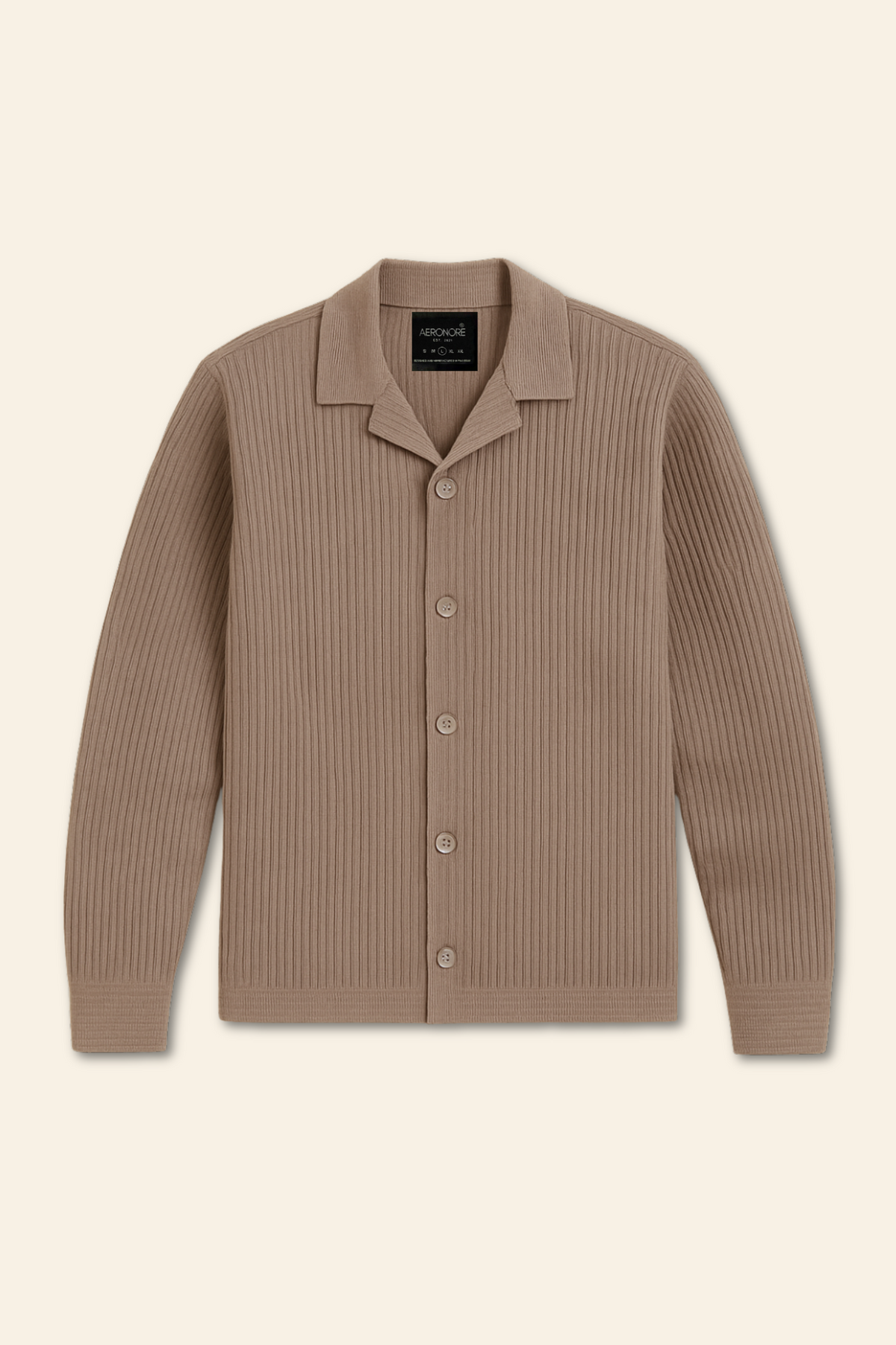 Ottoman Resort Collar Full Shirt - Carbon Grey