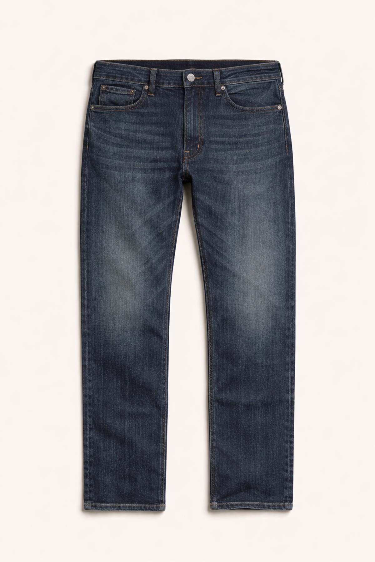 Straight-Fit Non-Stretch Jeans – Vintage Dark Blue