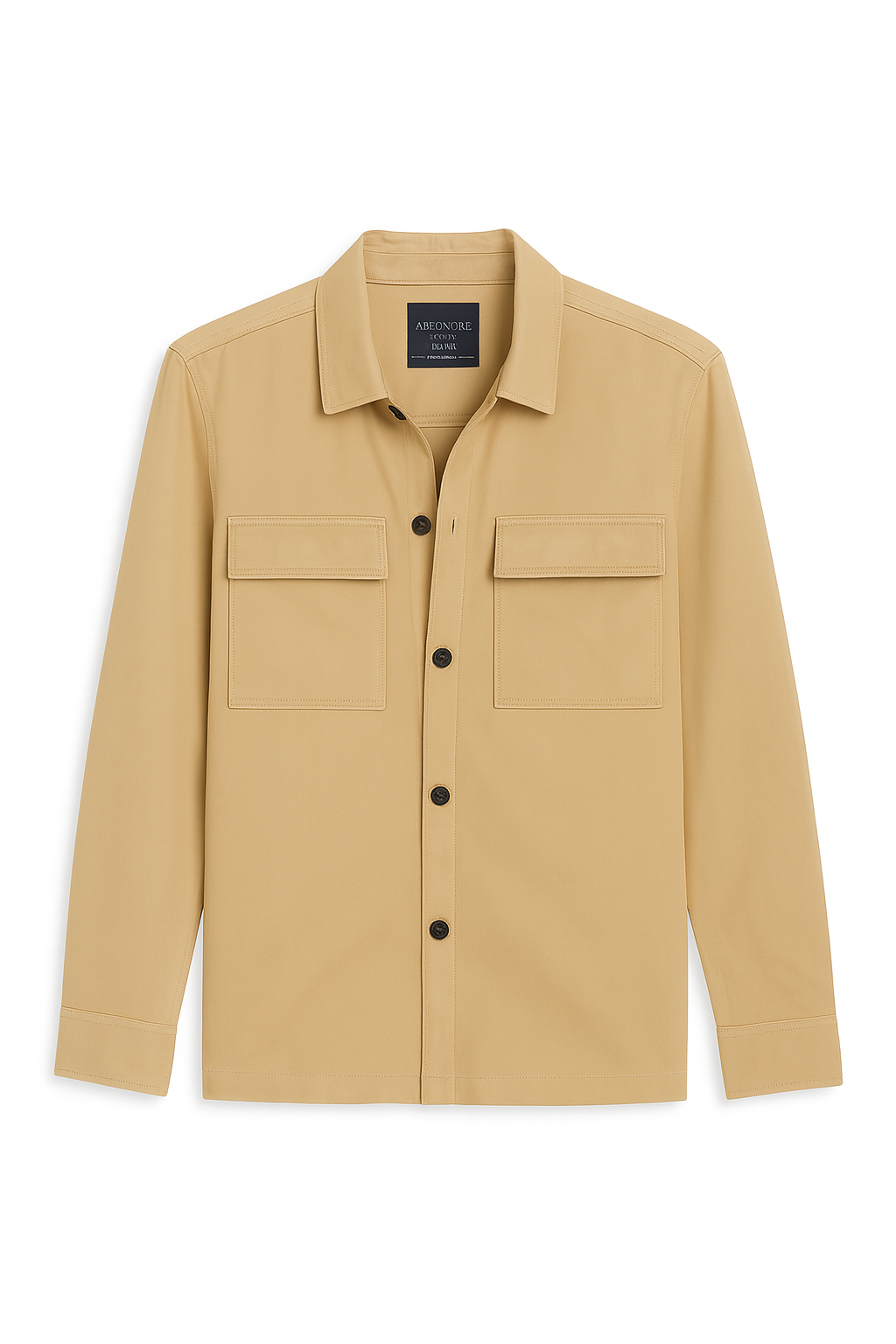 Cotton Twill Overshirt - Dune
