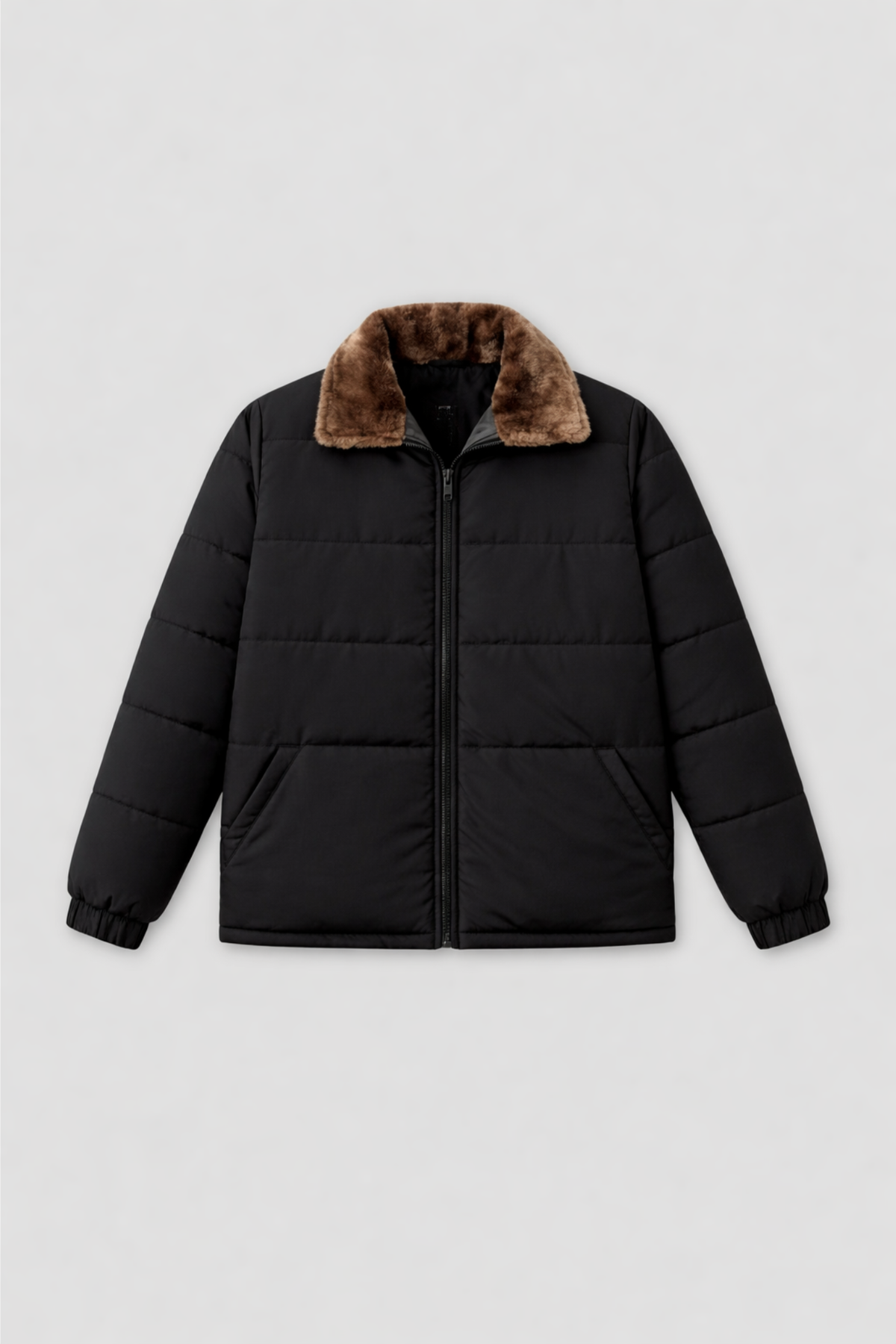 Heritage Faux Fur Puffer Jacket - Raven